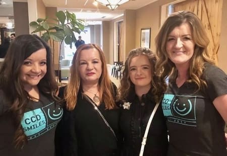 Milly with people who have CCD